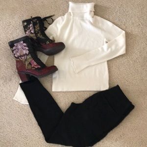 Cream turtleneck